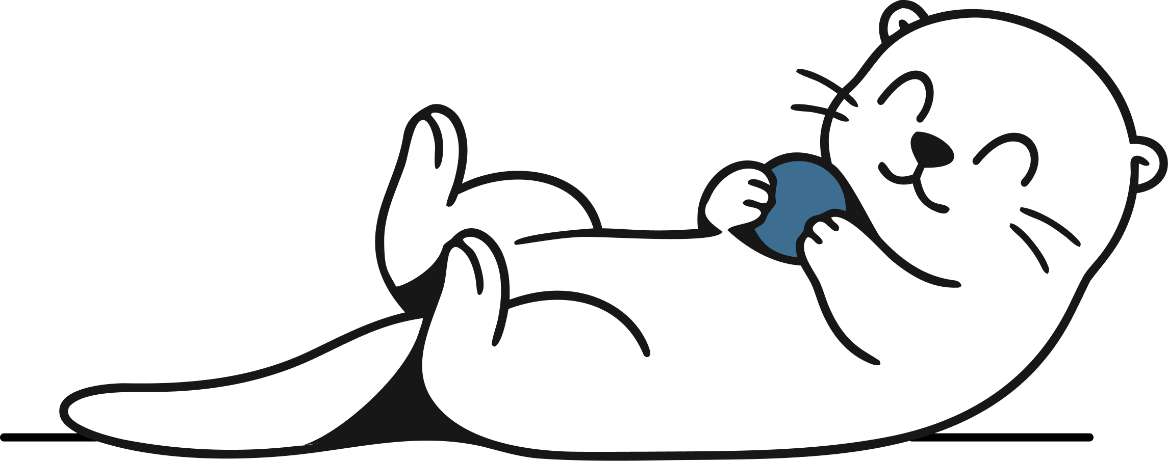 Illustration of an otter